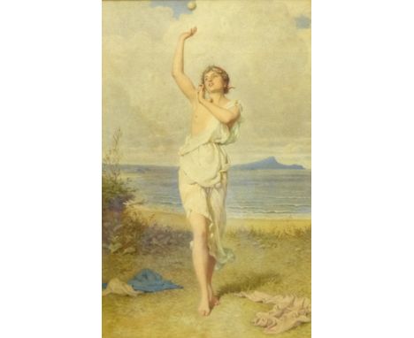 Edward Radford (British 1831-1920): 'Nausicaa', watercolour unsigned 40cm x 26cmProvenance: exh. 1893 Chicago Fair - British 
