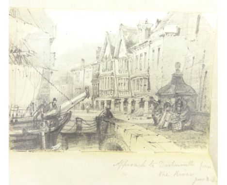 Henry Barlow Carter (British 1804-1868): 'Devon Sketch Book 1864-1867', twenty nine pencil drawings all annotated with titles