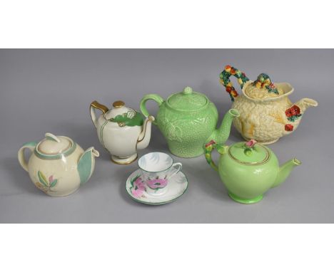 A Collection of Various Teapots to comprise Clarice Cliff, Royal Winton, Susie Cooper and a Royal Doulton Glamis together wit