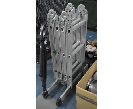 A Folding Aluminium Ladder 
