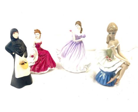 Royal Doulton lady figure Lady Blossom and a Royal Worcester Ruby wedding anniversary etc 