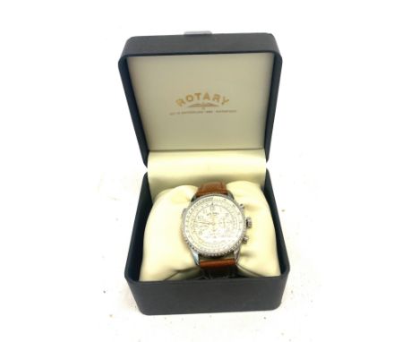 Cased Rotary Chronometer gents wrist watch, untested 