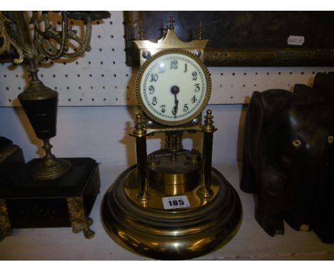 BRASS MANTLE CLOCK