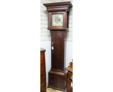   A George III oak 8 day longcase clock, marked Waggitt, Richmond, height 213cm