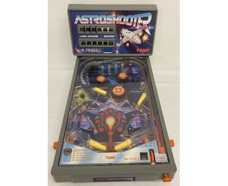 A vintage 1980's Tomy Astro Shooter electronic pinball game.  Plug-in transformer cable missing. 