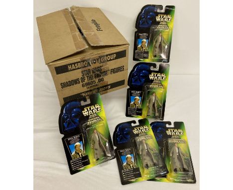 Trade box of 16 Kenner Star Wars 1997, Hasbro unopened blister pack figures with accessories.  Original Kenner Toys/Hasbro bo
