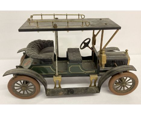 A vintage German Jan Blenken tinplate model classic car with JB Cord-Balloon rubber tyres.   Approx. 19cm tall x 32cm long.