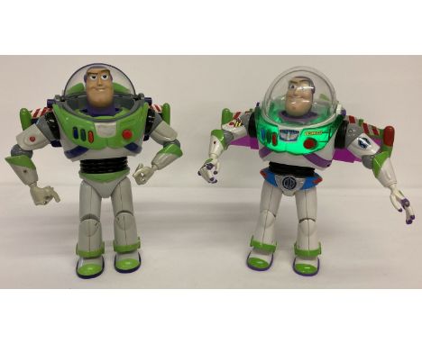 A 12" Buzz Lightyear action figure with utility belt and light and sound functions by Mattel.  In working order. Together wit