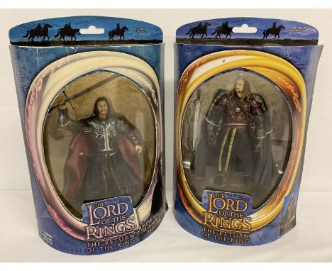 2 boxed LOTR The Return of the King 6" poseable figures with weapons, from Toy Biz.  Eomer in Ceremonial Armor, item #81305 t