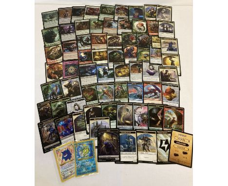 A small quantity of trading cards, mostly Magic The Gathering from Wizards of the Coast 2017.  