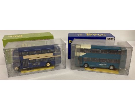 2 boxed limited edition 1:76 scale diecast buses by Britbus. LLA-02 Alexander Bodied Albion Lowlander Midland Ltd double deck
