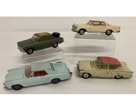 4 1960's Corgi Toys diecast saloon cars, in good play worn condition. Comprising: #275 Rover 2000 TC (1968-71) in green with 