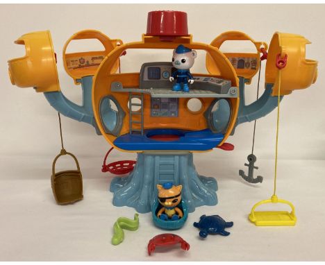An Octonauts large Octopod playset with sounds, figures and accessories, by Fisher-Price Mattel.  Includes figures of Barnacl