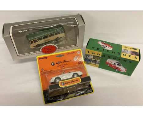 3 boxed diecast vehicles to include Vanguards.  Comprising: Vanguards Limited Edition 1:43 scale Hoover Service Morris Minor 