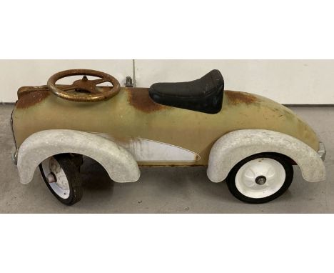 A vintage free style child's ride on sports car (a/f).  