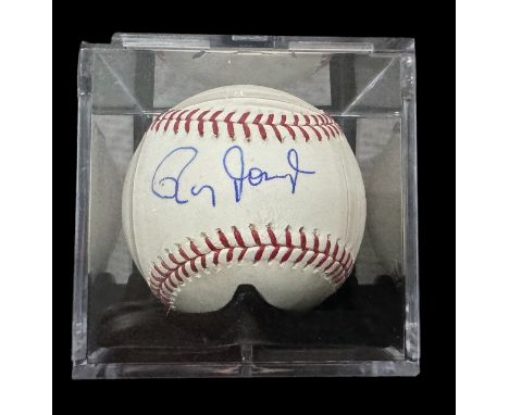 Roy Jones Jnr signed baseball in display case. (born January 16, 1969) is an American professional boxer who holds dual Ameri