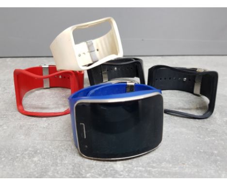 Samsung Galaxy Gear S SM-R750 curved smart watch with 4 straps, no charger