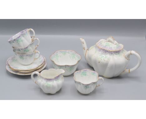 A Foley porcelain part tea service, Rd no 272101.