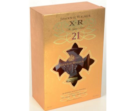 A Johnnie Walker 21 year old XR blended Scotch Whisky, bottle no. JW EA 4002 XR, in presentation box, 750ml, 40% vol.