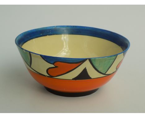 A Bizarre by Clarice Cliff Newport Pottery bowl, height 9cm, diameter 20.4cm. 