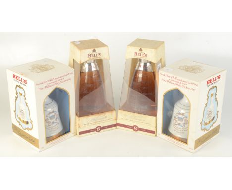 Two bottles of Bells Extra Special 2000 Millennium whisky, aged 8 years, 40% volume, 70cl and two Scotch whiskies from The Ho