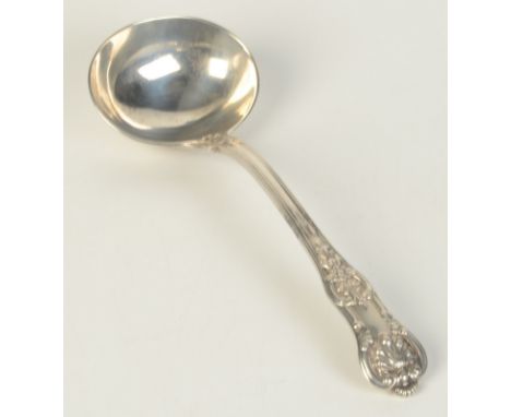 A Victorian silver Queens pattern sauce ladle, London 1841, 2.9oz.