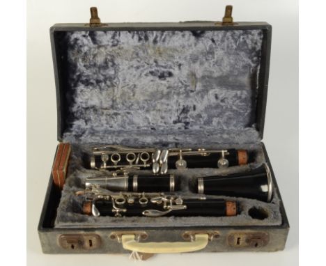 A Besson, London '35' clarinet, cased. 