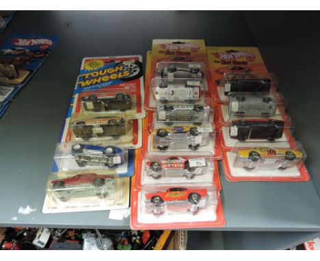 Ten 1982 Mattel Hot Wheels diecasts including The Hot Ones series No 2506 Flat Out, No 3257 Fairmount, 5179 Chevy etc along w