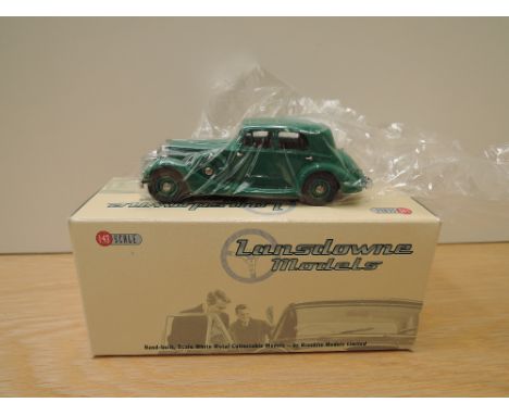 A Lansdowne Models (Brooklin Models) 1:43 scale die-cast, LDM 79 1936 Railton Cobham Saloon, mid green, in original box with 