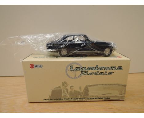 A Lansdowne Models (Brooklin Models) 1:43 scale die-cast, LDM 80 1972 Bristol 411 Series II, dark blue, by permission of Bris