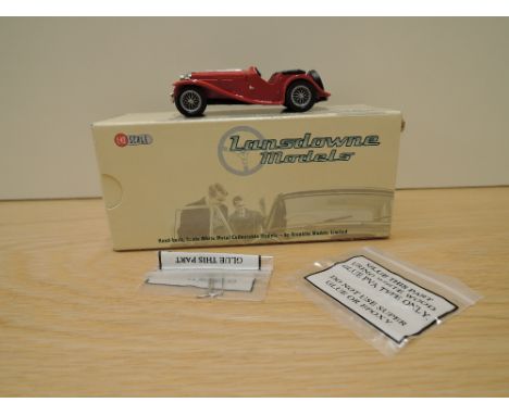 A Lansdowne Models (Brooklin Models) 1:43 scale die-cast, LDM 63A 1938 AC 16/80 Sports Competition Roadster, red, in original