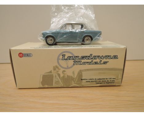 A Lansdowne Models (Brooklin Models) 1:43 scale die-cast, LDM 48 1956 Hillman Minx Series 1, pearl grey over fiesta blue, in 