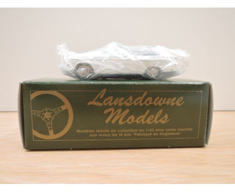 A Lansdowne Models (Brooklin Models) 1:43 scale diecast, LDM 13 1963 Hillman Superminx Convertible, white with blue interior,