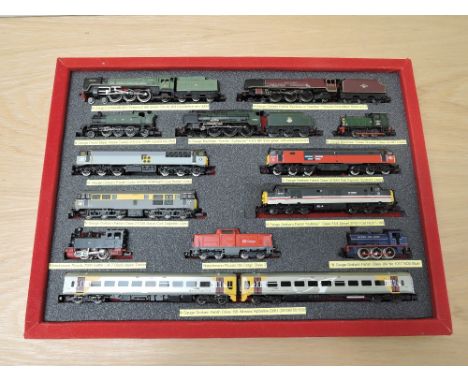 An impressive collection of N gauge consisting, case one, Hornby Minitrix 4-6-2 BR Britannia Loco &amp; Tender, Graham Farish
