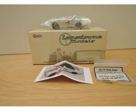 A Lansdowne Models (Brooklin Models) 1:43 scale die-cast, LDM 62x 1964 Sunbeam Alpine, race version, white, limited edition 1