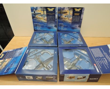 Six Corgi Limited Edition Aviation Archive 1:72 scale diecasts, World War II and similar period, AA32002 Hawker Hurricane MkI