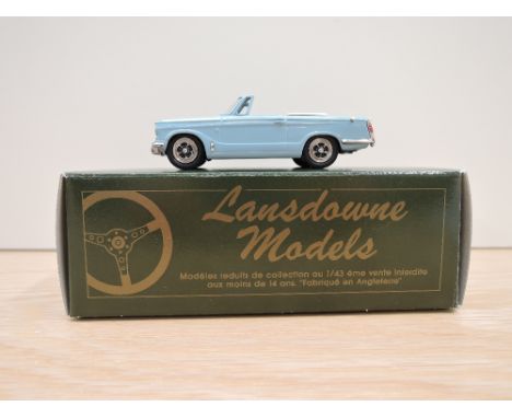 A Lansdowne Models (Brooklin Models) 1:43 scale diecast, LDM19 1968 Triumph Vitesse MK II Top Down, light blue, in original b