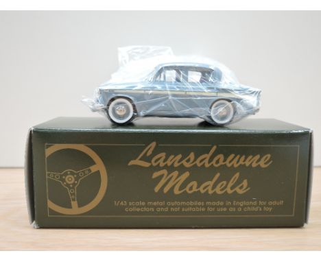 A Lansdowne Models (Brooklin Models) 1:43 scale diecast, LDM X2 1963 Singer Gazelle, light blue with cream flash dealer speci