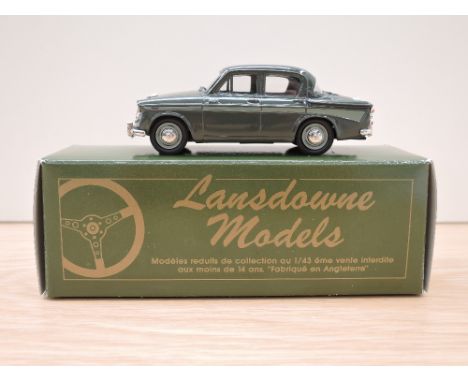 A Lansdowne Models (Brooklin Models) 1:43 scale diecast, LDM 14 1963 Singer Gazelle, dark green with light green flash, chrom