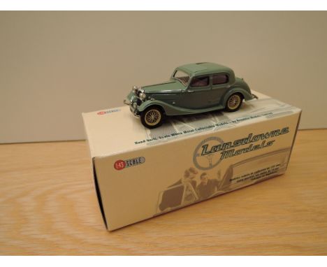 A Lansdowne Models (Brooklin Models) 1:43 scale die-cast, LDM 74 1937 Riley 12/4 Continental Touring Sedan, green, in origina