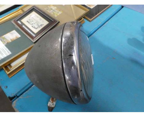 A Lucas   King of the Road   large vintage car headlamp.