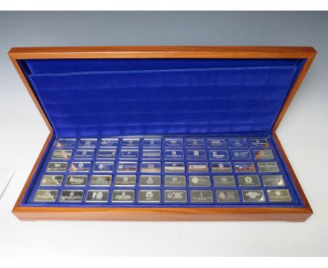 THE FIRST INTERNATIONAL BANK INGOT COLLECTION CONSISTING OF FIFTY LEADING BANKS OF THE WORLD MINTED BY JOHN PINCHES WITH LOND