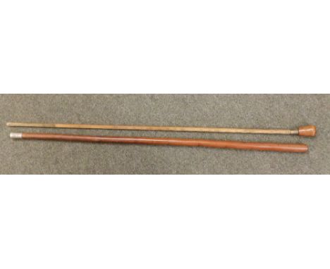 A Victorian boxwood & hardwood horse measuring stick, with concealed mechanism – James Barton, Oxford Street.