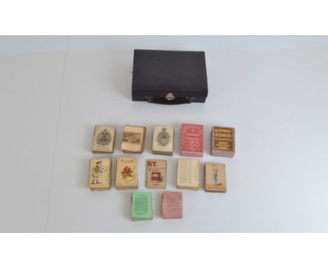 A collection of early 19th Century playing cards and card games, including Wit and Wisdom produced by Evans &amp; Sons, two s