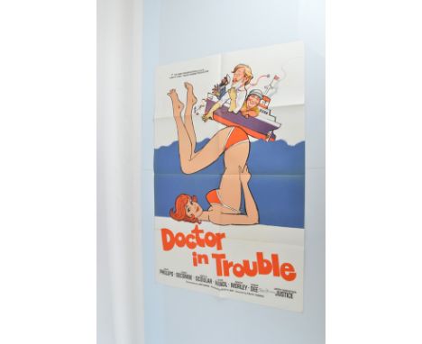 A vintage One Sheet Film Poster 'Doctor In Trouble', 27 x 40 inches, together with a US Insert Poster for the 1976 British co
