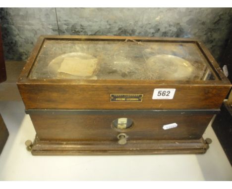 A CASED SET OF SCALES, with Henry Troemner, Philadelphia plaque 
