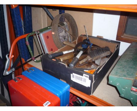 A BOX OF VARIOUS TOOLS, etc