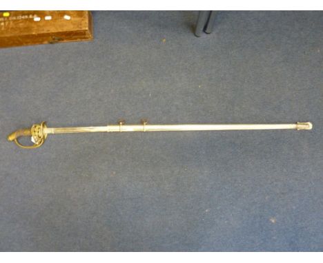 A GERMAN DRESS SWORD, in scabbard