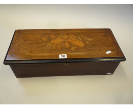 A SWISS EIGHT- AIR CYLINDER MUSIC BOX, playing 10' cylinders, in an inlaid box