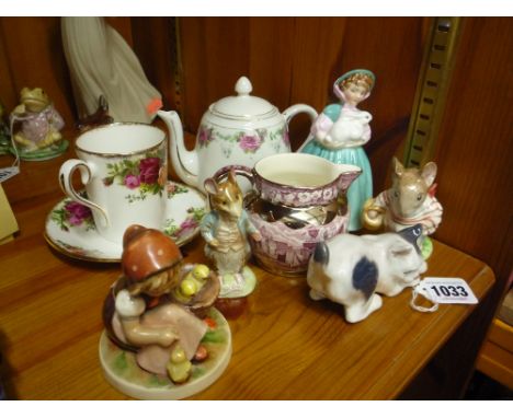 VARIOUS ORNAMENTS, to include Beatrix Potter figures, Hummel etc